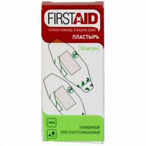 Firstaid пластырь невидимый влагонепроницаемый 2,5х5,6см (10 шт.)