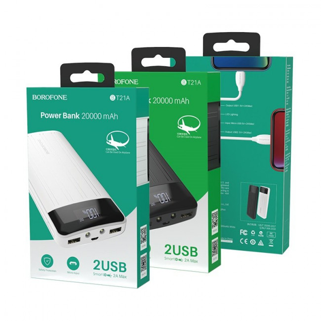 Аккумулятор Borofone BT21A Universal energy Power Box 20000mAh