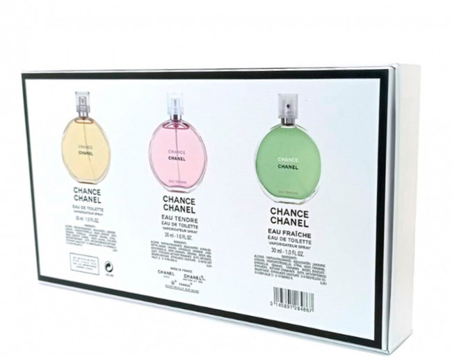 Подарочный женский набор Chanel Chance 3x30 ml