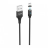Кабель Hoco U76 Magnetic charging data cable for MicroUSB 1.2м (Черный)