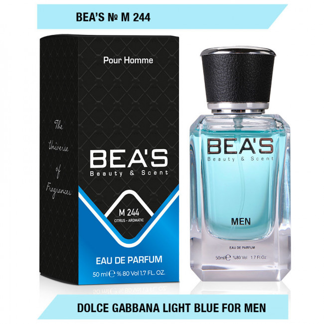 Парфюм Beas Dolce Gabbana Light Blue Men 50 ml арт. M 244 Парфюм Beas Dolce Gabbana Light Blue Men 50 ml арт. M 244
