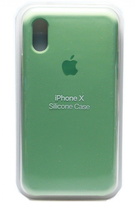 Силиконовый чехол для iPhone X болотный