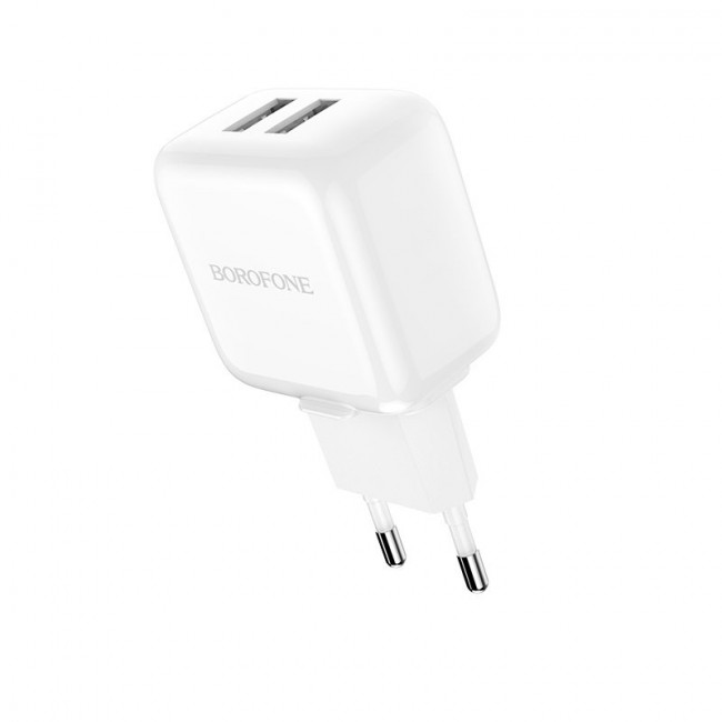 Зарядное устройство Borofone BA18 2 USB 2.1A Vigorous power(цвета в ассортименте)