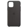 Силиконовый чехол для iPhone 12-mini  черный