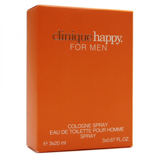 Туалетная вода 3*20 ml Clinique Happy for men Туалетная вода 3*20 ml Clinique Happy for men