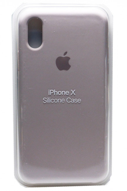 Силиконовый чехол для iPhone X серый