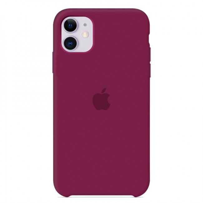 Силиконовый чехол для iPhone 12  Pro Max бордовый