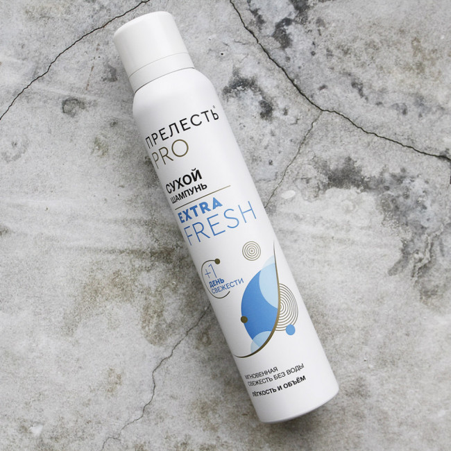 Сухой шампунь Прелесть PRO Extra Fresh 200 ml Сухой шампунь Прелесть PRO Extra Fresh 200 ml