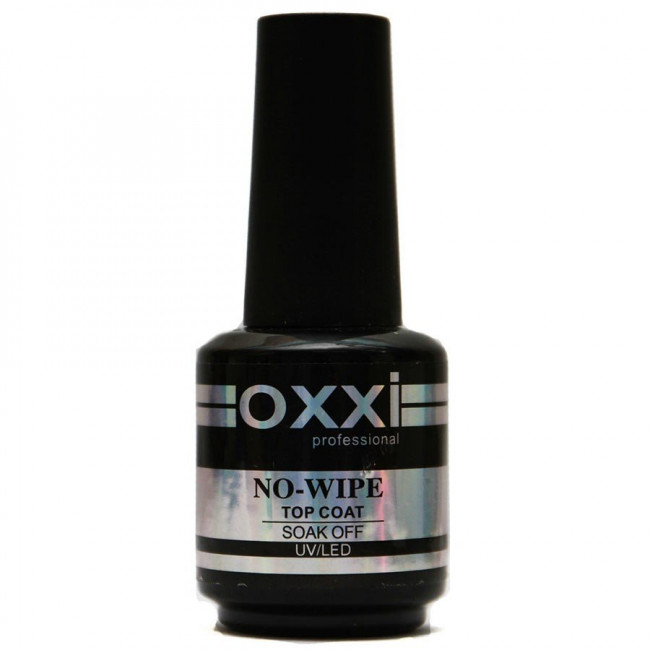OXXI top coat NO-WIPE (верхнее покрытие без липкого слоя) для гель-лаков 15 мл