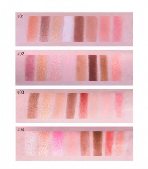 O.TWO.O тени 6цв + румяна 2цв (арт. 9982)