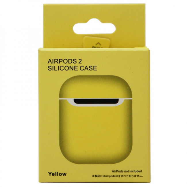 Силиконовый чехол для Apple AirPods 2 Silicone Case (желтый)