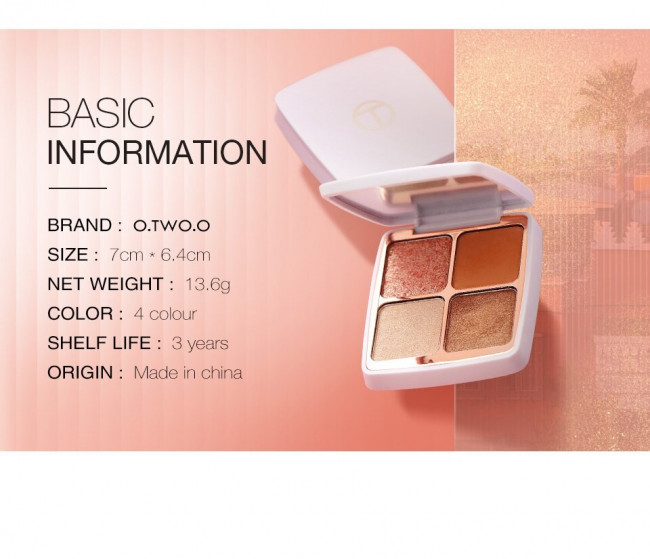 Тени O.TWO.O Colored Drawing Morocco 4цв (арт. 1003) Тени O.TWO.O Colored Drawing Morocco 4цв (арт. 1003)