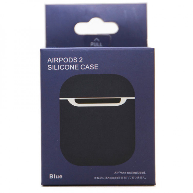 Силиконовый чехол для Apple AirPods 2 Silicone Case (синий)