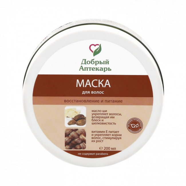 Добрый Аптекарь Маска для волос "Восстановление и питание" 200 ml Добрый Аптекарь Маска для волос "Восстановление и питание" 200 ml