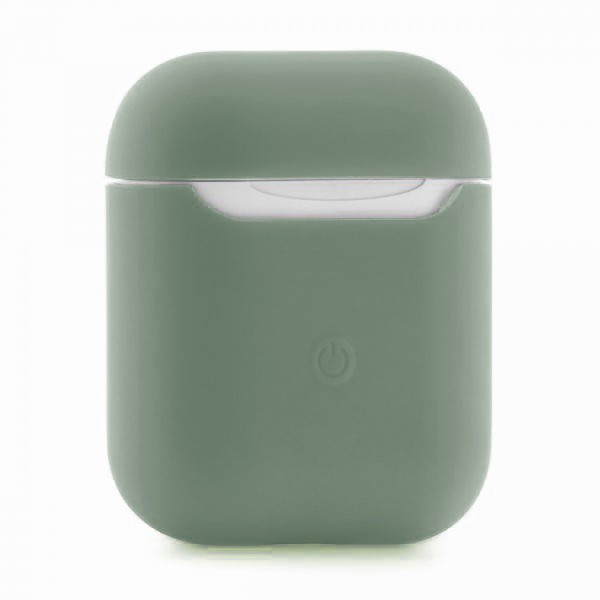 Силиконовый чехол для Apple AirPods 2 Silicone Case (тёмно зелёный)