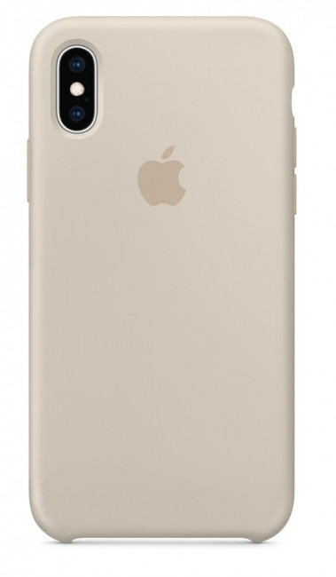 Силиконовый чехол для iPhone XS - Бежевый (Stone)