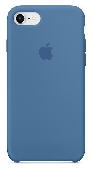 Силиконовый чехол для iPhone 7/8 - Синий деним (Denim Blue)