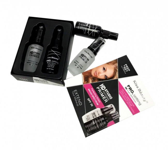 Набор для макияжа Kiss Beauty Pro. Setting HD " Prep+Set Your Makeup" (30 ml+50 ml)