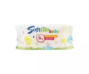 SoftLife Baby салфетки влажные алоэ вера 80 шт.