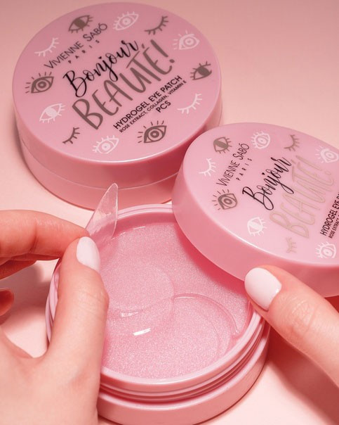 Гидрогелевые патчи для глаз Vivienne Sabo Bonjour beaute, 60 шт