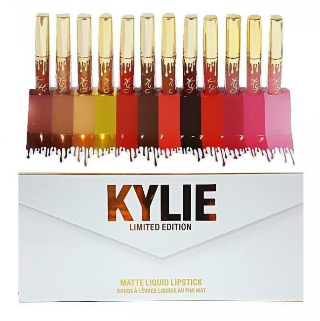 Жидкая помада Kylie Limited Edition Matte Liquid Lipstick набор - 12 шт.