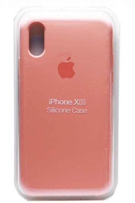 Силиконовый чехол для iPhone XS коралловый