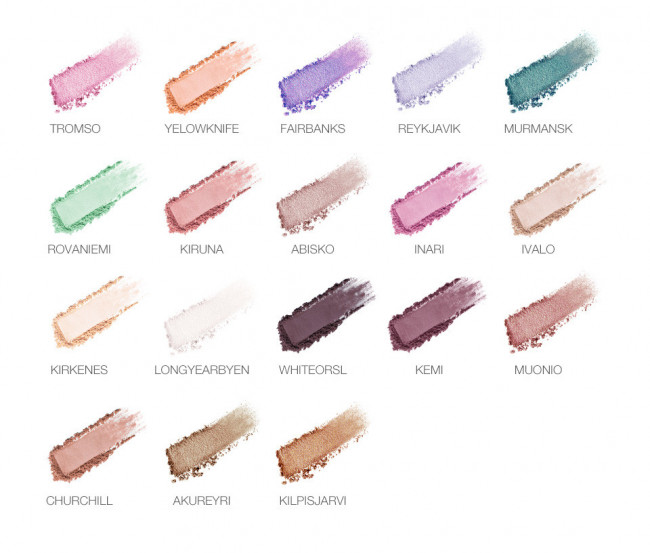 Палетка блестящих матовых теней для век O.TWO.O арт. 1006 18 g.