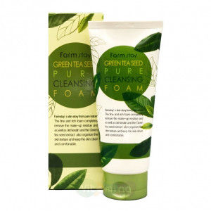 Пенка для умывания с экстрактом зеленого чая FarmStay Green Tea Seed Pure Cleansing Foam Пенка для умывания с экстрактом зеленого чая FarmStay Green Tea Seed Pure Cleansing Foam