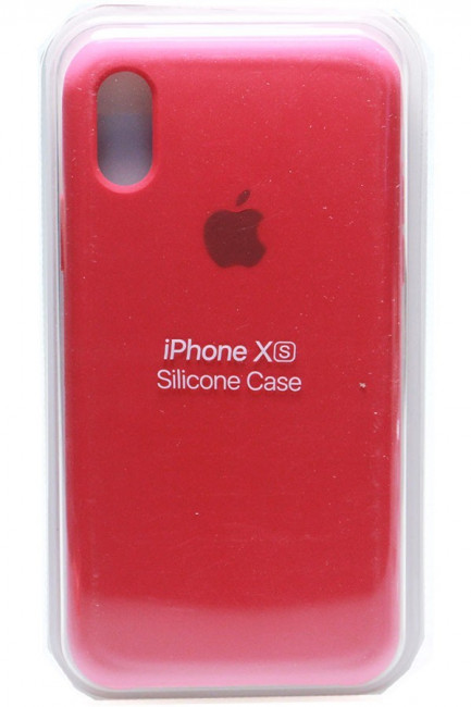 Силиконовый чехол для iPhone XS красный