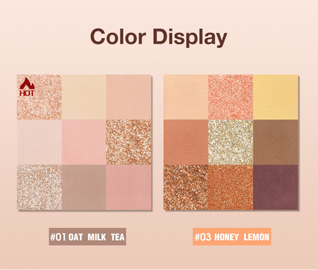 O.TWO.O Палитра теней для век 9 цветов арт. SC042 Oatmeal milk tea #01 10 g. O.TWO.O Палитра теней для век 9 цветов арт. SC042 Oatmeal milk tea #01 10 g.