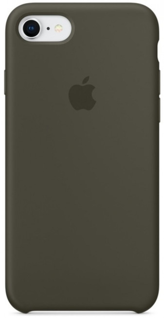 Силиконовый чехол для iPhone 7/8 -Тёмно-оливковый (Dark Olive)