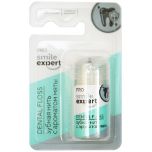 Смайл Эксперт зубная нить c ароматом мяты 50м