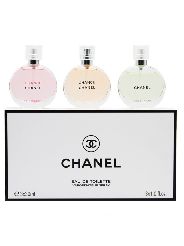 Парфюмерный женский набор Chanel Chance 3x30 ml купить по выгодной