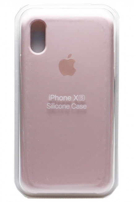 Силиконовый чехол для iPhone XS светло-сиреневый