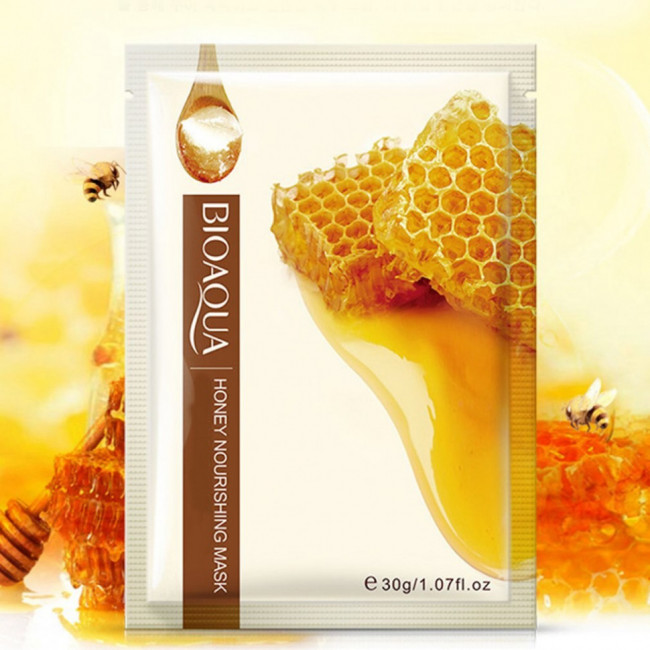 Тканевая маска для лица с экстрактом меда Bioaqua Honey Nourishing Mask арт. 2720 Тканевая маска для лица с экстрактом меда Bioaqua Honey Nourishing Mask арт. 2720