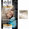 Стойкая крем-краска для волос Stylist Color Pro Тон 9.1 "Пепeльный Блонд" 115 ml