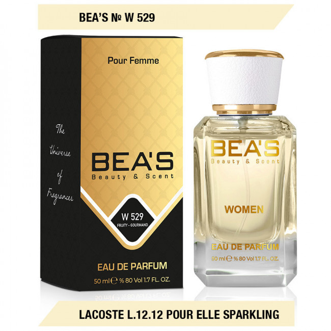 Парфюм Beas Lacoste L.12.12 Pour Elle Sparkling 50 ml for women арт. W 529 Парфюм Beas Lacoste L.12.12 Pour Elle Sparkling 50 ml for women арт. W 529