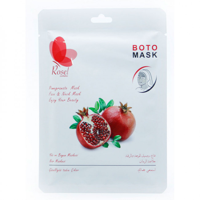 Маски для лица, шеи и декольте Rosel Cosmetics Boto Pomegranate