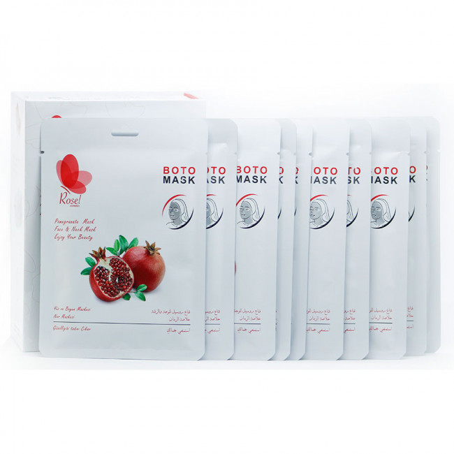 Маски для лица, шеи и декольте Rosel Cosmetics Boto Pomegranate