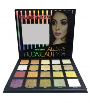Тени HudaBeauty "ALLURE eyeshadow palette 3D" 20 color