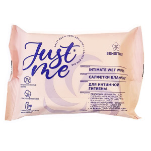 Влажные салфетки Just Me с экстрактом хлопка 25шт NEW