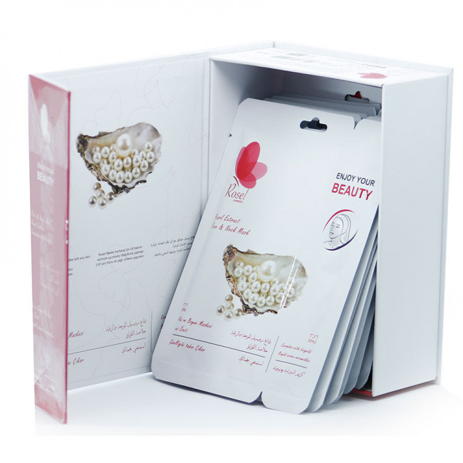 Маски для лица Rosel Cosmetics Face Mask Pearl Extract Маски для лица Rosel Cosmetics Face Mask Pearl Extract