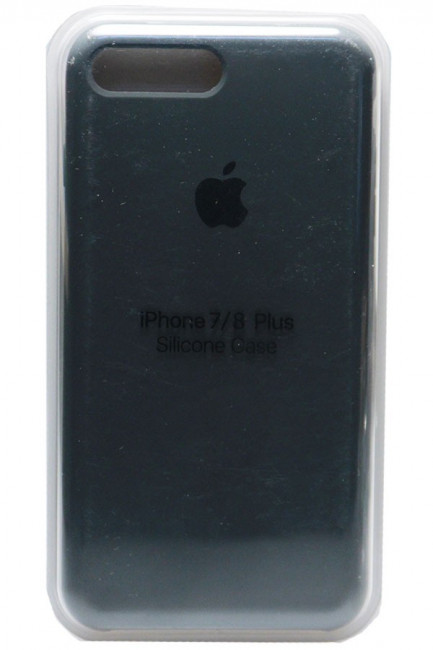 Силиконовый чехол для iPhone 7/8 Plus темно-серый