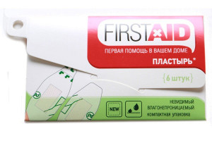 Ферстэйд (firstaid) пластырь невидимый влагонепроницаемый компактная упаковка 2,5х5,6см 6шт