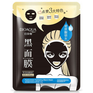 BioAqua Тканевая маска Hyaluronan Hydrating Black Mask с гиалуроновой кислотой и бамбуковым углем атр 0573, 30 г BioAqua Тканевая маска Hyaluronan Hydrating Black Mask с гиалуроновой кислотой и бамбуковым углем атр 0573, 30 г