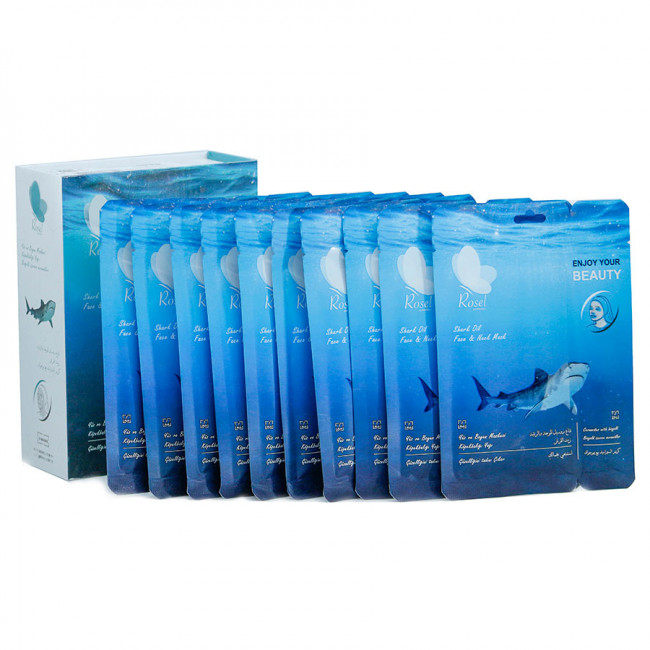Маски для лица Rosel Cosmetics Face Mask Shark oil