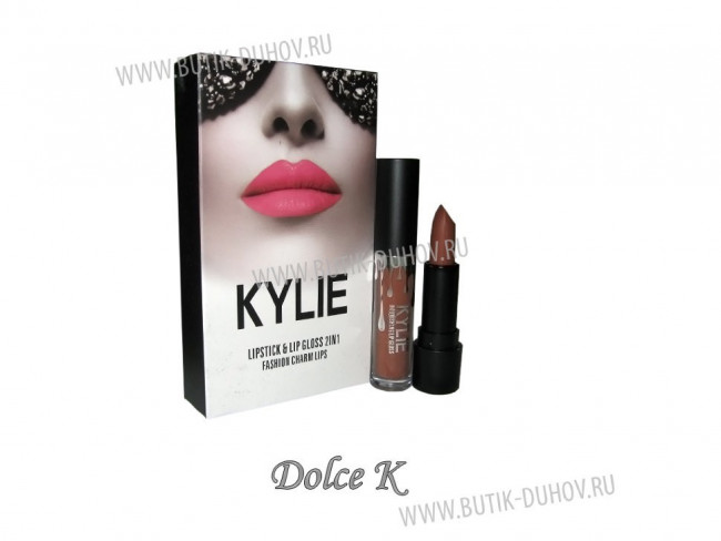 Помада+блеск Kylie " Fashion Charm Lips" (1шт)