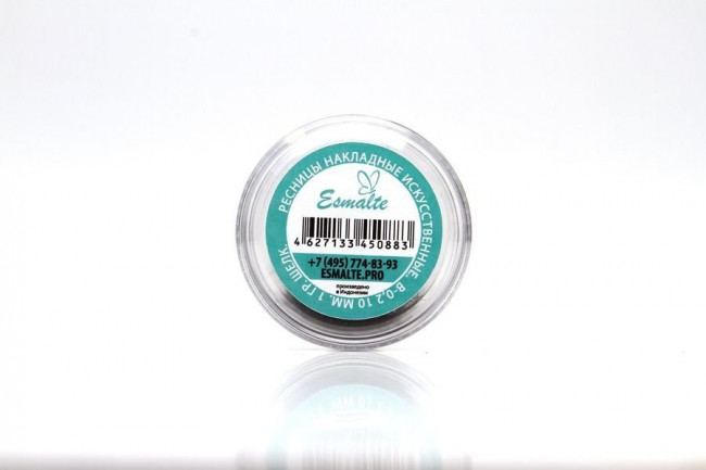 Ресницы Esmalte в банке B-0.2 - 10мм 1гр. Шелк