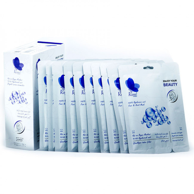 Маски для лица Rosel Cosmetics Face Mask 100% Hyaluronic acid Маски для лица Rosel Cosmetics Face Mask 100% Hyaluronic acid