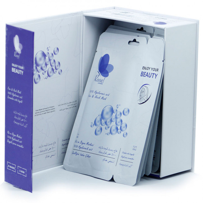 Маски для лица Rosel Cosmetics Face Mask 100% Hyaluronic acid Маски для лица Rosel Cosmetics Face Mask 100% Hyaluronic acid
